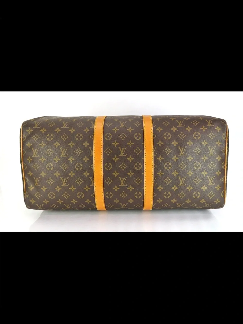 Louis Vuitton Brown Monogram Keepall 50 Travel Duffle Bag